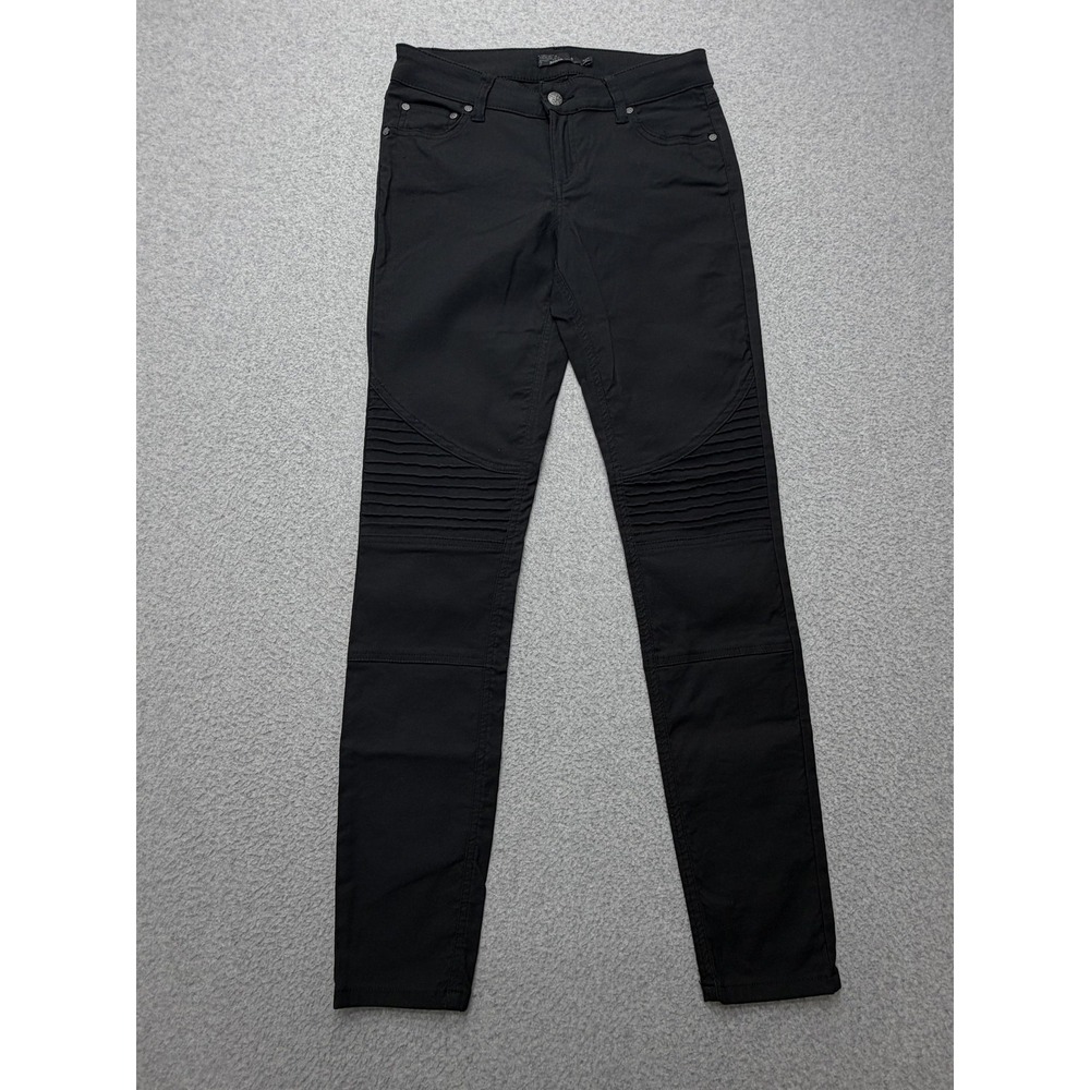 PrAna Pants Womens 6 Black Moto Jegging Skinny Stretch Zip Fly 5 Pocket Casual